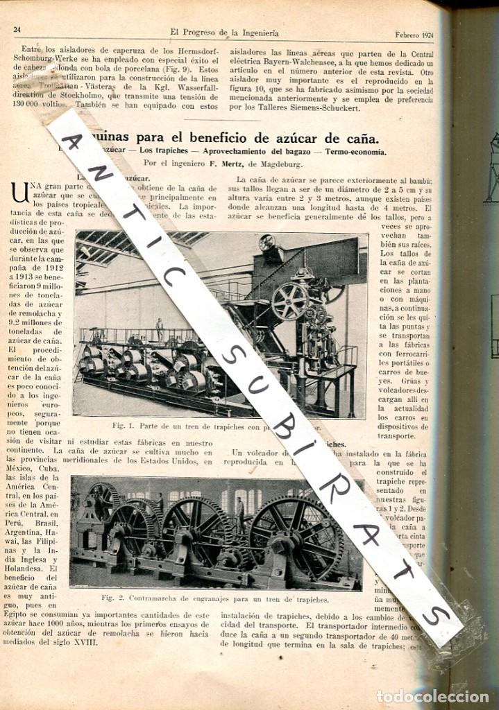 Collection Magazines and Newspapers: REVISTA A&Ntilde;O 1923 AISLADORES DE ALTA TENSION AZUCAR DE CA&Ntilde;A FABRICACI&Oacute;N DE PASTA DE MADERA