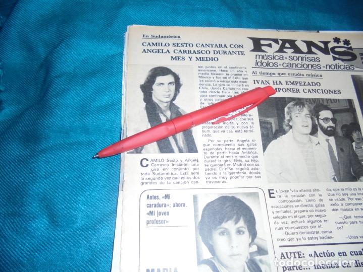 Coleccionismo de revistas y peri&oacute;dicos: RECORTE : CAMILO SESTO CANTARA CON ANGELA CARRASCO. SEMANA, JUNIO 1980 (#)