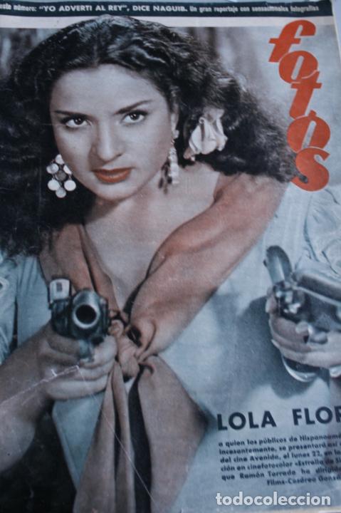 Coleccionismo de revistas y peri&oacute;dicos: REVISTA FOTOS LOLA FLORES PUBLICIDAD CHAMPAN GOM&Aacute; COLONIA TARSIA OVIEDO 1952 RARA