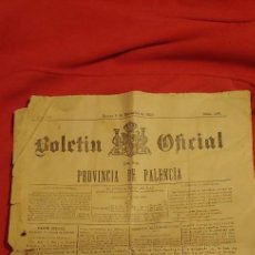 Coleccionismo de Revistas y Periódicos: BOLETIN OFICIAL DE LA PROVINCIA DE PALENCIA . AÑO 1897 .Nº124