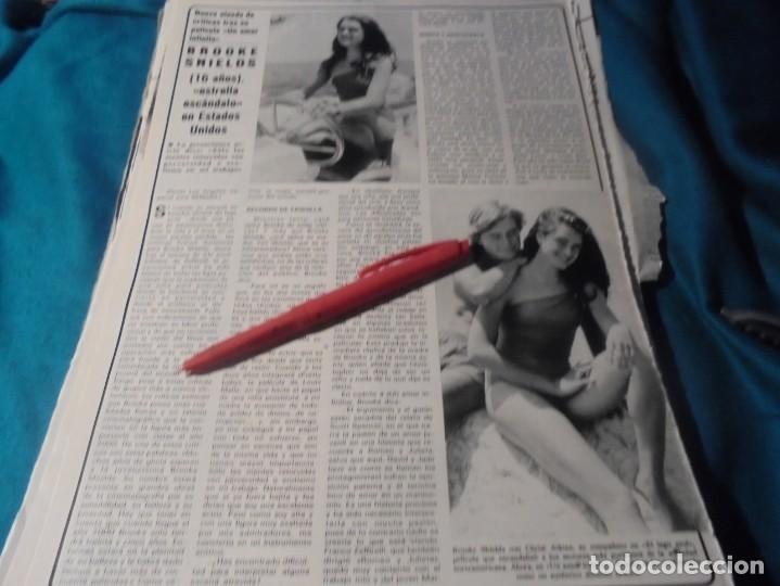 Colecionismo de Revistas e Jornais: RECORTE : BROOKE SHIELDS, PELICULA ESCANDALO SEMANA, SPTMBRE 1981 (#)