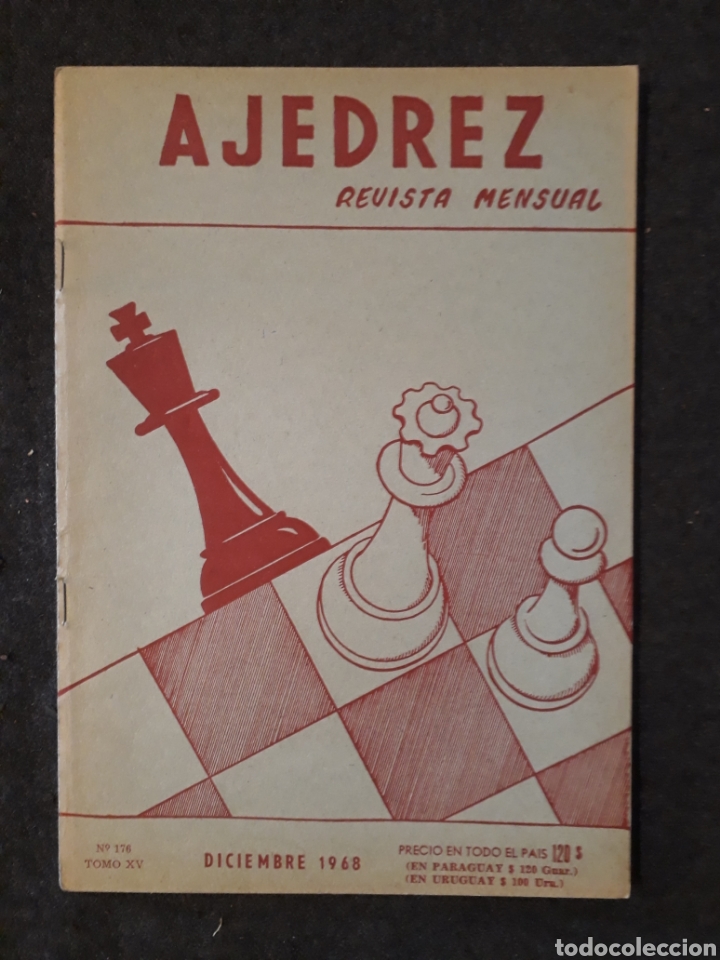Coleccionismo de revistas y peri&oacute;dicos: AJEDREZ Revista mensual argentina, VER INDICE, diciembre 1968