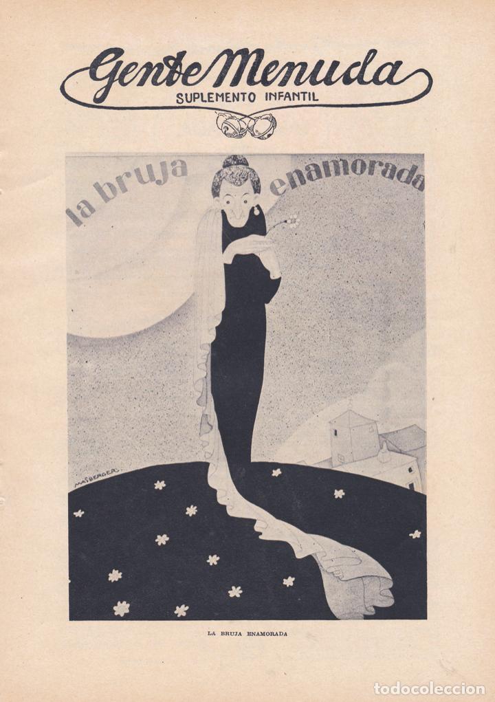Collezionismo di Riviste e Giornali: La bruja enamorada / cuento de Jos&eacute; Santugini con dibujos de Masberger -1931