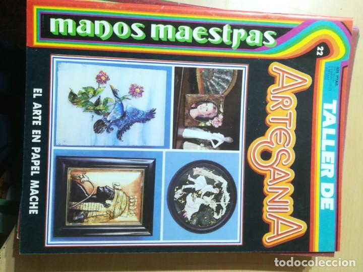 Coleccionismo de revistas y peri&oacute;dicos: 22 EL ARTE EN PAPEL MACHE / MANOS MAESTRAS / TALLER DE ARTESANIA - MANUALIDADES BRICOLAGE HOGAR / AE