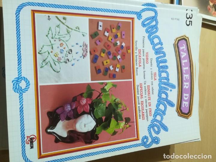 Collezionismo di Riviste e Giornali: 35 / TELA, VIDRIO, ESMALTE EN FRIO, ESCAYOLA / TALLER DE MANUALIDADES - MANUALIDADES BRICOLAGE HOGA