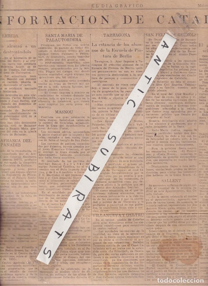 Collection Magazines and Newspapers: PERIODICO A&Ntilde;O 1932 SANTA MARIA DE PALAUTORDERA MASNOU SALLENT SANT FELIU DE GUIXOLS CALAHORRA