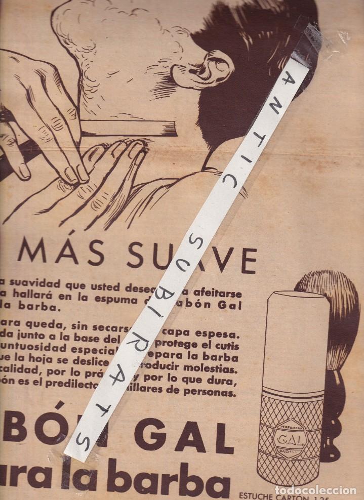 Coleccionismo de Revistas y Peri&oacute;dicos: PERIODICO A&Ntilde;O 1932 PERFUMERIA JABON GAL CALDO MAGGI TORDERA VILEVALLE NULLES BLANES SANTA BARBARA