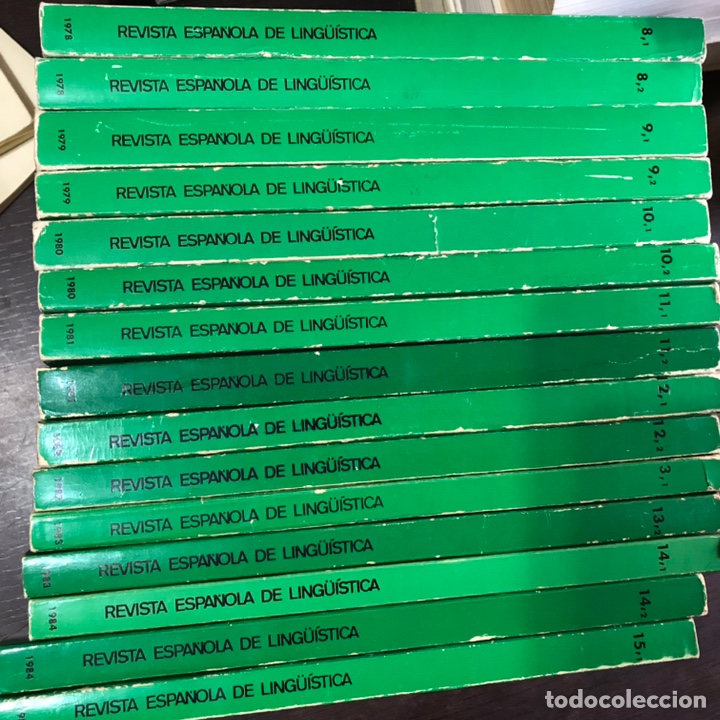 Coleccionismo de Revistas y Peri&oacute;dicos: Revista espa&ntilde;ola de ling&uuml;&iacute;stica. Editorial Gredos. 15 revistas.