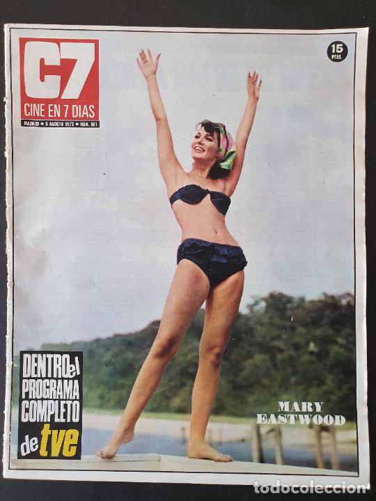 Coleccionismo de Revistas y Peri&oacute;dicos: REVISTA C7 N&ordm; 591 - A&Ntilde;O 1972 - ORNELLA MUTI JUAN PARDO ROCIO DURCAL JOSEPHINE LEMSON