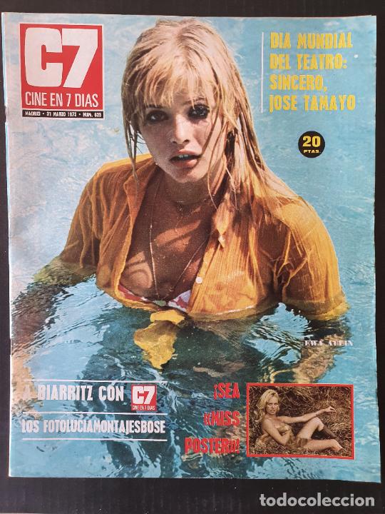 Coleccionismo de Revistas y Peri&oacute;dicos: REVISTA C7 N&ordm; 625 - A&Ntilde;O 1973 - JOSE TAMAYO ANA BELEN VICTOR MANUEL POSTER GUDY SOMMER