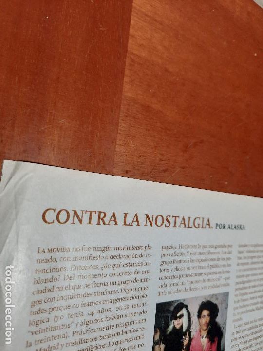 Coleccionismo de revistas y peri&oacute;dicos: ALASKA. CONTRA LA NOSTALGIA. ART&Iacute;CULO EXTRAIDO DE UNA REVISTA. DESCONOCEMOS CUAL. 1 CARA. DIFICIL