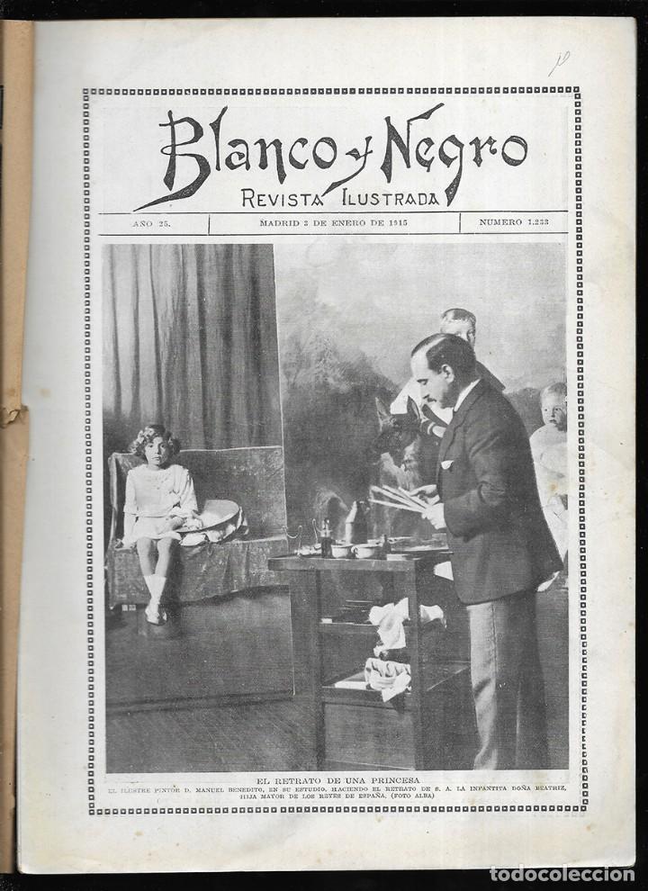 Coleccionismo de revistas y peri&oacute;dicos: Blanco y Negro. Revista Ilustrada . A&ntilde;o 25 N&ordm;-1233 3 Enero 1915