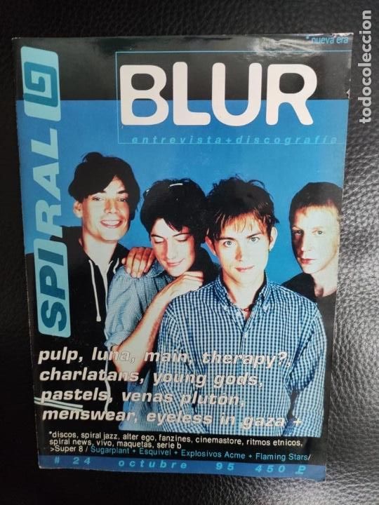 Coleccionismo de Revistas y Peri&oacute;dicos: BLUR N&ordm; 24 SPIRAL G, PULP, LUNA, MAIN, CHARLATANS, YOUNG GODS, MENSWEAR, EYELESS IN GAZA