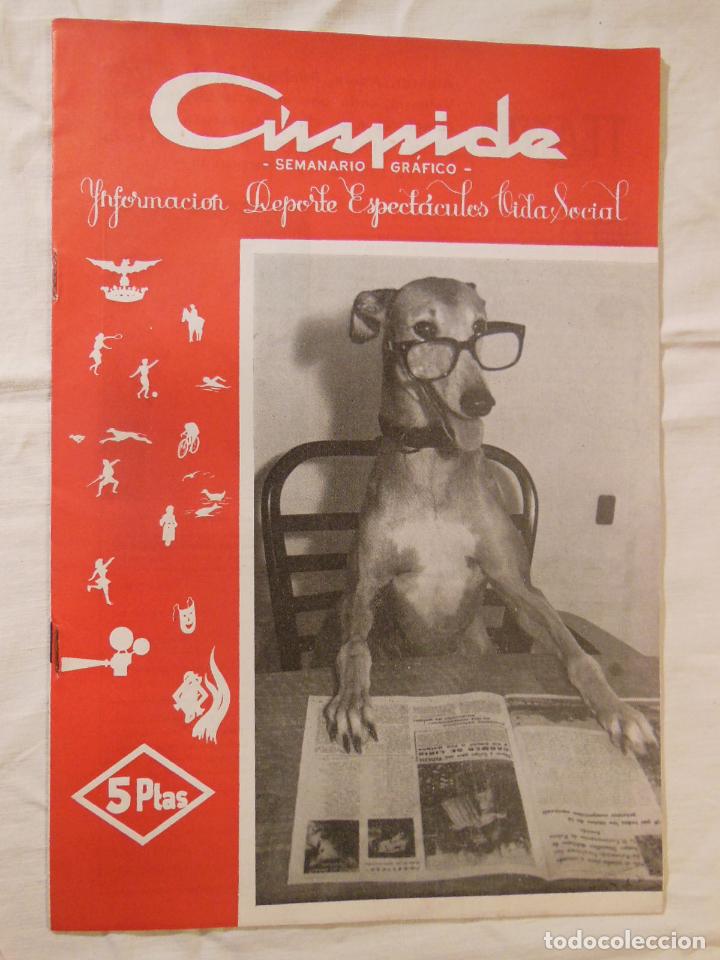 Colecionismo de Revistas e Jornais: C&Uacute;SPIDE. Semanario Gr&aacute;fico. Informaci&oacute;n, Deporte, Espect&aacute;culos, Vida Social. 18 Nov 1961. VALENCIA