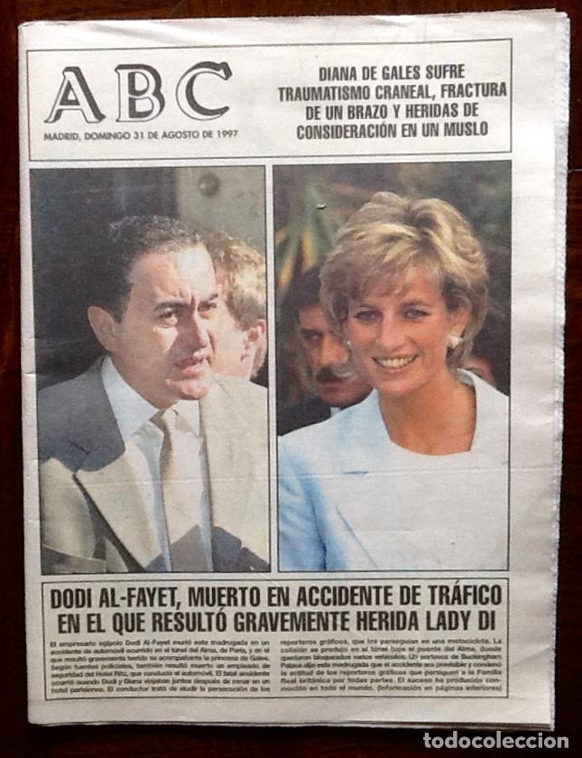 Coleccionismo de Revistas y Peri&oacute;dicos: PERIODICO - ABC - 1997. MUERTE DIANA DE GALES.. EL ENVIO ESTA INCLUIDO.