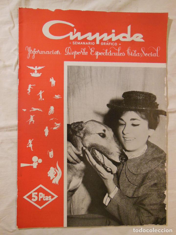 Colecionismo de Revistas e Jornais: C&Uacute;SPIDE. Semanario Gr&aacute;fico. Informaci&oacute;n, Deporte, Espect&aacute;culos, Vida Social. 7 Abril 1962. Valencia
