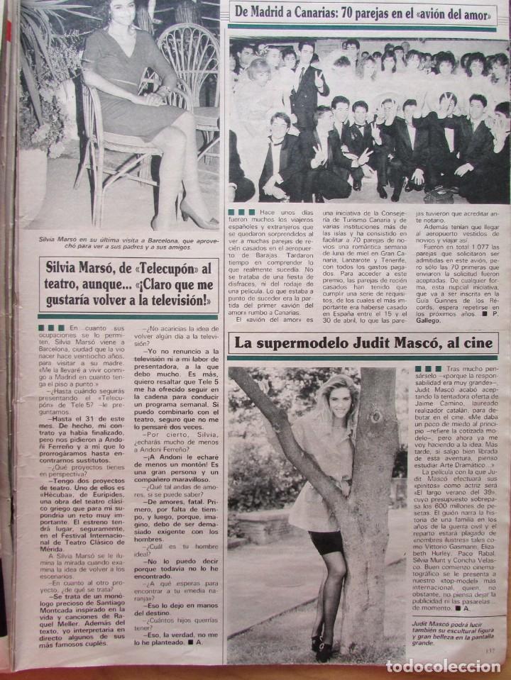 Coleccionismo de Revistas y Peri&oacute;dicos: RECORTE REVISTA SEMANA N.&ordm; 2675 1991 SILVIA MARS&Oacute;, JUDIT MASC&Oacute;, MASSIEL, ALFREDO KRAUS