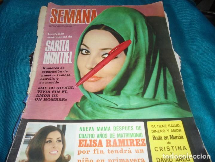 Coleccionismo de Revistas y Peri&oacute;dicos: RECORTE : PORTADA REVISTA : SARA MONTIEL. SEMANA, OCTBRE 1970(#)