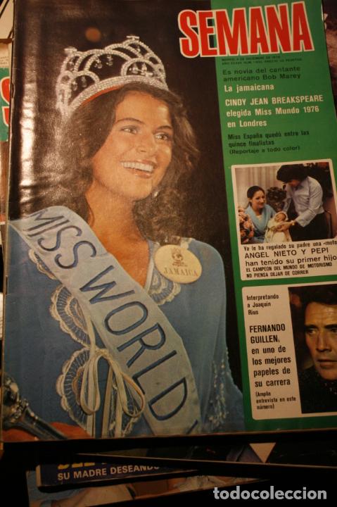 Coleccionismo de Revistas y Peri&oacute;dicos: MISS MUNDO WORLD MARISA BERENSON LUIS AGUILE BRAVOS VICENT VAN PATTEN GONZALO ABBA GRACIA MONTES