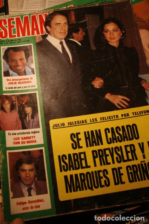 Coleccionismo de Revistas y Peri&oacute;dicos: RODRIGUEZ DE LA FUENTE BARBARA BACH PEDRO MARIN ANA BELEN LEIF GARRETT JULIO IGLESIAS LA BATALLA PLA