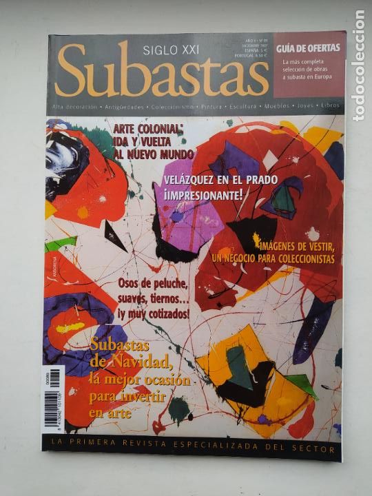 Coleccionismo de revistas y peri&oacute;dicos: REVISTA SUBASTAS SIGLO XXI. N&ordm; 89. A&Ntilde;O 9. DICIEMBRE 2007. VELAZQUEZ EN EL PRADO. TDKC103