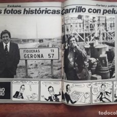 Coleccionismo de Revistas y Periódicos: SANTIAGO CARRILLO PELUCA ENTRANDO EN ESPAÑA / ALFONSO XIII CARTAGENA FERETRO REVISTA AÑO 1980. Lote 237700850