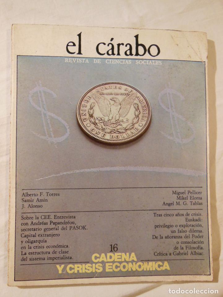 Coleccionismo de revistas y peri&oacute;dicos: EL C&Aacute;RABO. Revista de Ciencias Sociales n&uacute;m 16. 1976 Cadena y Crisis Econ&oacute;mica