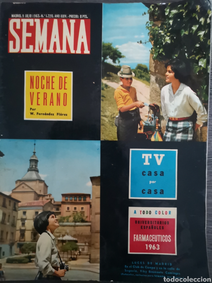 Sammeln von Zeitschriften und Zeitungen: REVISTA SEMANA N.&ordm; 1220 1963 VICKY BEAMONTE COMINGES, EL ESCORIAL, MARTIN LUTHER KING