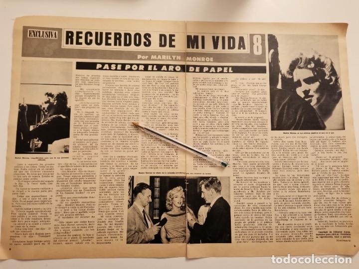 Collectionnisme de Revues et Journaux: MARILYN MONROE RECUERDOS DE MI VIDA REVERSO FAIZANT 13 Y MARTES VI&Ntilde;ETAS HUMOR RECORTE REVISTA 1976