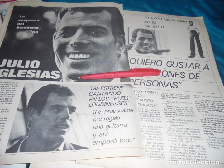 Coleccionismo de Revistas y Peri&oacute;dicos: RECORTE : JULIO IGLESIAS, LA SORPRESA DEL BENIDORM 68. CAR, OCTUBRE 1968 (#)