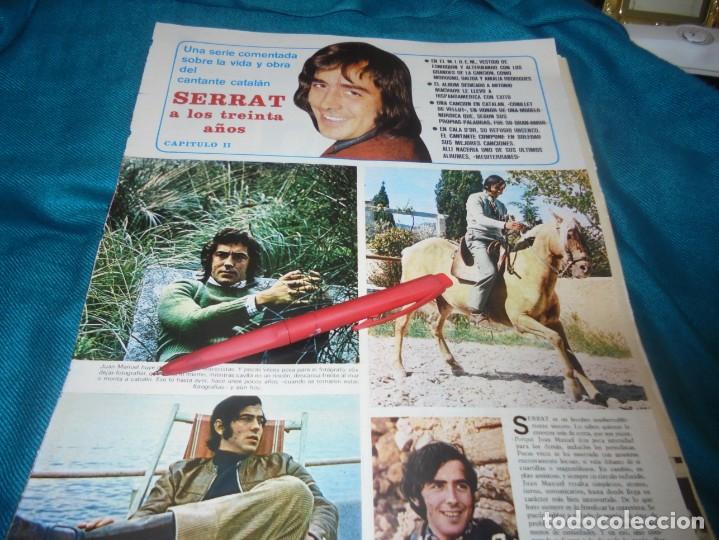 Collezionismo di Riviste e Giornali: RECORTE : SERRAT A LOS 30 A&Ntilde;OS. CAP. II. SEMANA, FBRO 1974 (#)