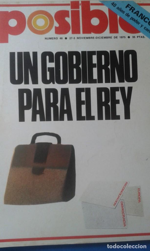Sammeln von Zeitschriften und Zeitungen: MUERTE DE FRANCO. UN GOBIERNO PARA EL REY. PORTADA Y 18 PAGINAS RECORTE POSIBLE 27 NOVIEMBRE 1975