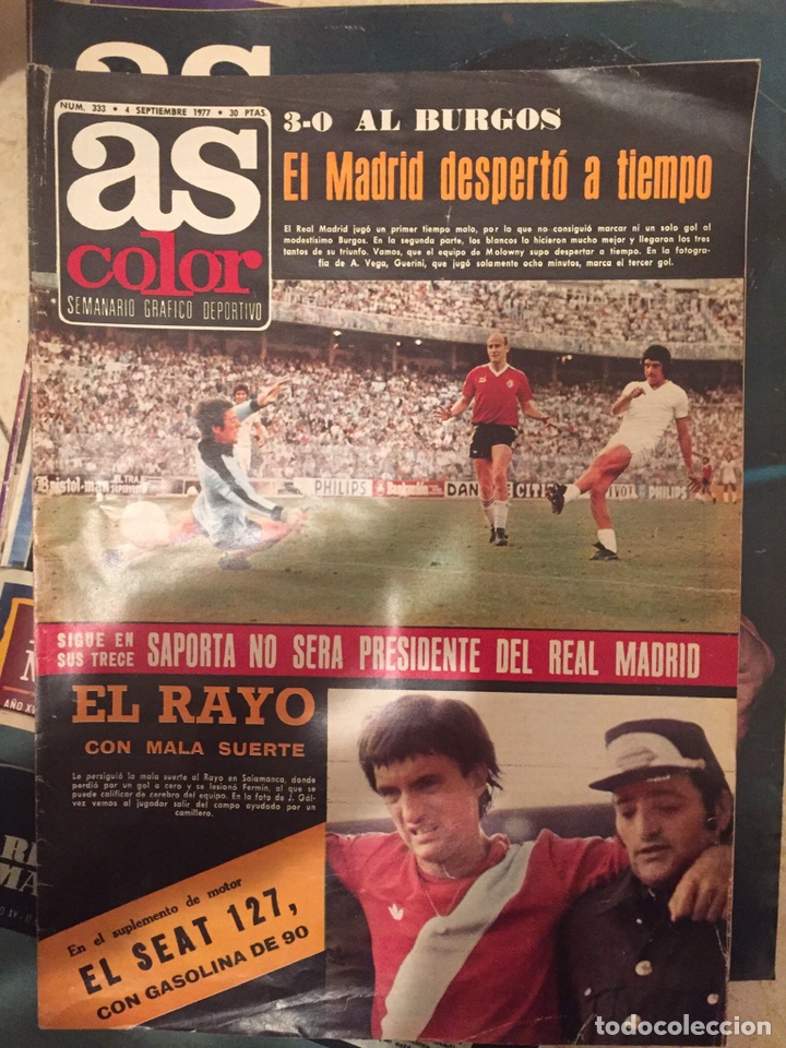 Coleccionismo de Revistas y Peri&oacute;dicos: As color 4/9/1977 Madrid-Burgos