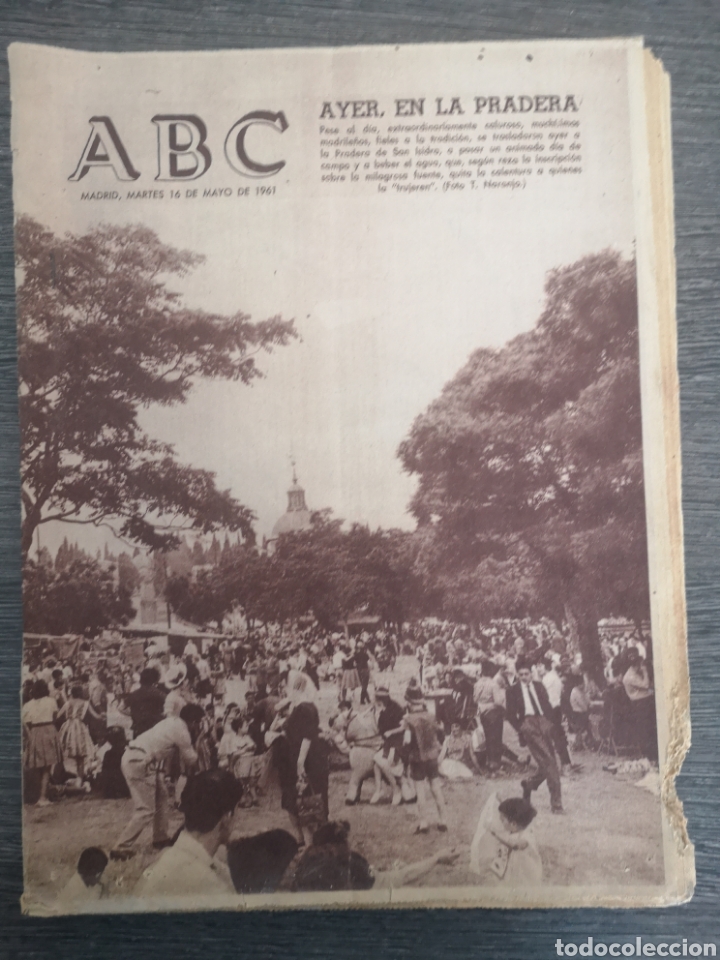 Coleccionismo de Revistas y Peri&oacute;dicos: PERI&Oacute;DICO DIARIO ABC N.&ordm; 17213 16 DE MAYO DE 1961