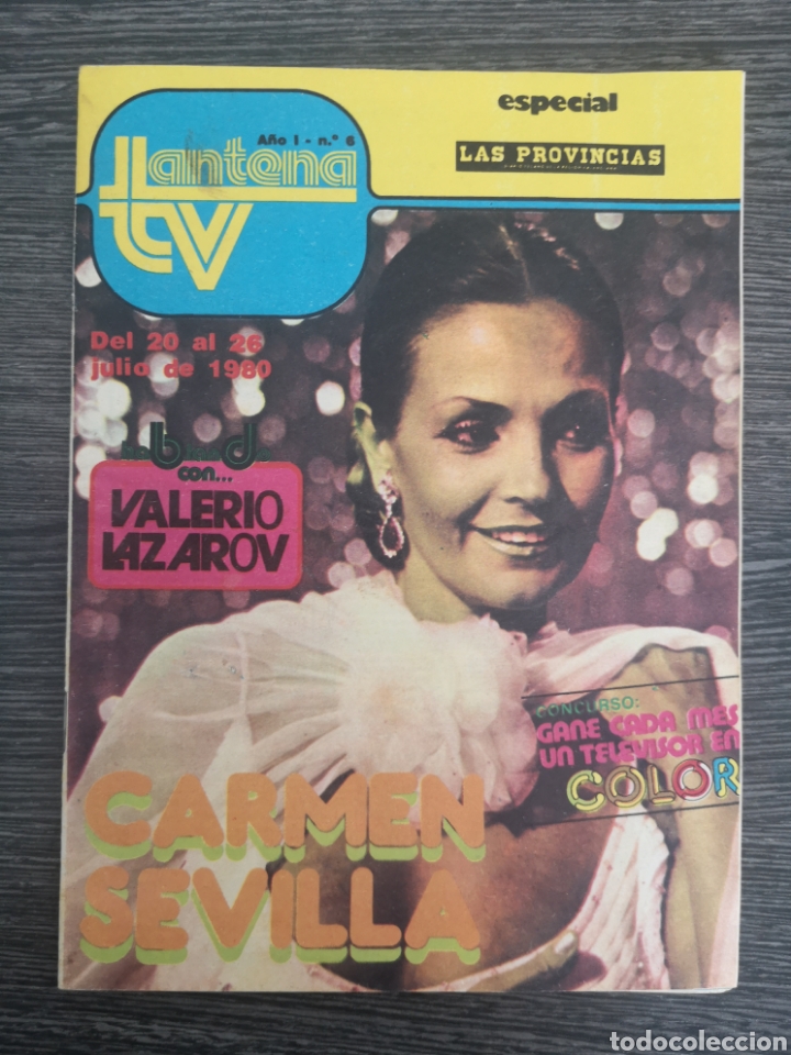 Coleccionismo de Revistas y Peri&oacute;dicos: REVISTA ANTENA TV N&ordm; 6 1980 CARMEN SEVILLA, VALERIO LAZAROV