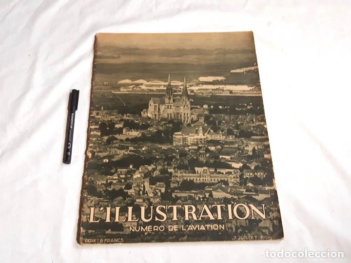 Coleccionismo de Revistas y Peri&oacute;dicos: Revista L'Ilustration. Numero de l'Aviation. 7 juillet 1928. Extraordinario Aviaci&oacute;n.