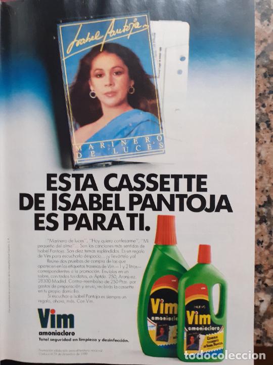 Coleccionismo de Revistas y Peri&oacute;dicos: ANUNCIO VIM ISABEL PANTOJA MARINERO DE LUCES