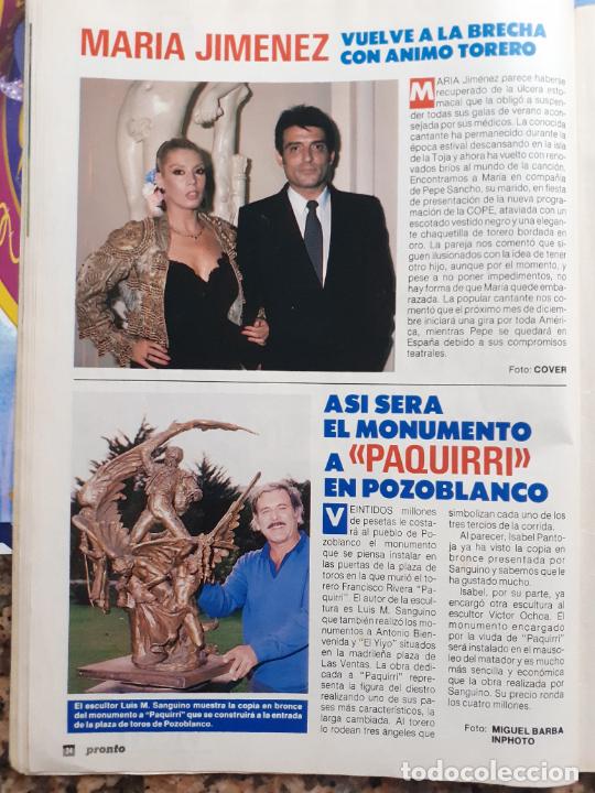 Coleccionismo de Revistas y Peri&oacute;dicos: MARIA JIMENEZ PEPE SANCHO PAQUIRRI MONUMENTO POZOBLANCO