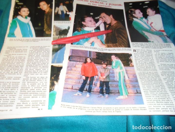 Coleccionismo de Revistas y Peri&oacute;dicos: RECORTE : ROCIO DURCAL Y JUNIOR, NO SE SEPARAN. SEMANA, DCMBRE 1981 (#)