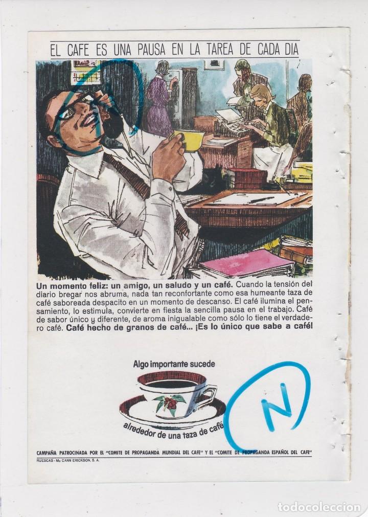 Coleccionismo de revistas y peri&oacute;dicos: PUBLICIDAD T 1964. ANUNCIO CAMPA&Ntilde;A CAFE + FRIGORIFICO VISCOUNT (REVERSO)