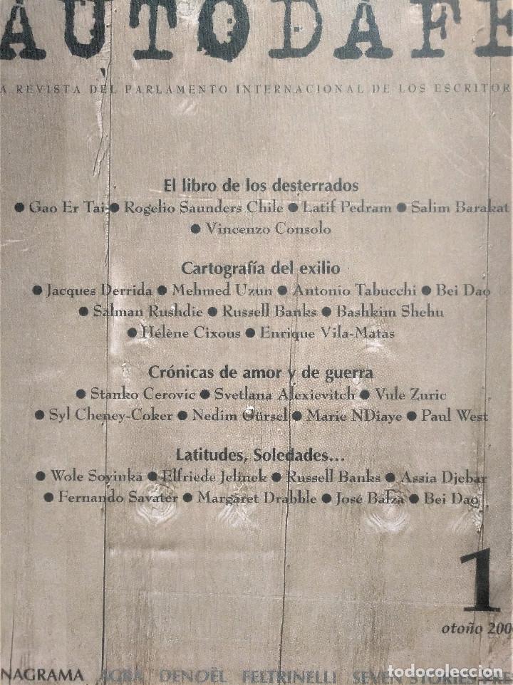 Collectionnisme de Revues et Journaux: Autodafe 1, La Revista del Parlamento Internacional de los Escritores, 2000