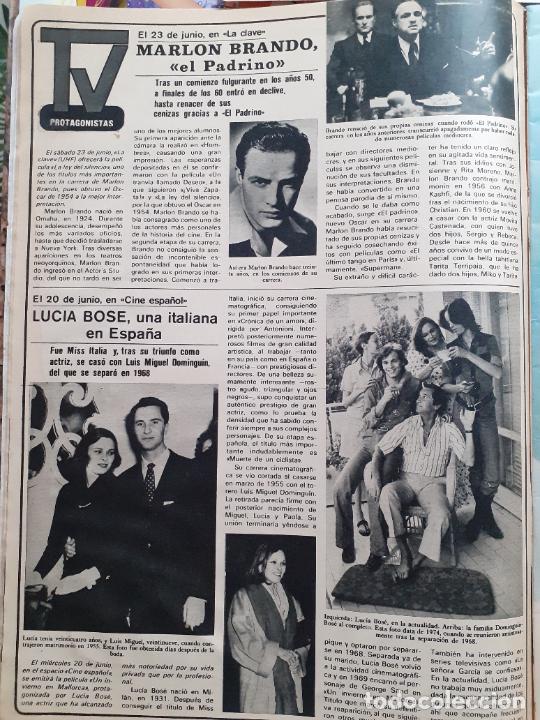 Coleccionismo de Revistas y Peri&oacute;dicos: MARLON BRANDO LUCIA BOSE MIGUEL PAOLA DOMINGUIN