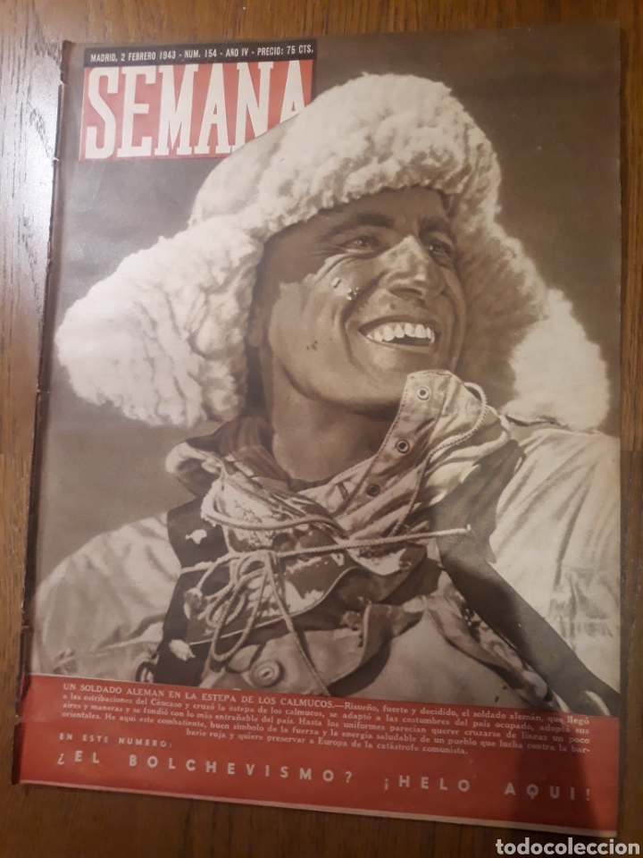 Coleccionismo de Revistas y Peri&oacute;dicos: SEMANA 1943 .GRANDEZA EJ&Eacute;RCITO ALEMAN. BOLCHEVISMO - HAROLD LLOYD - EL FANTASMA DE NEUSTADT- WAGNER