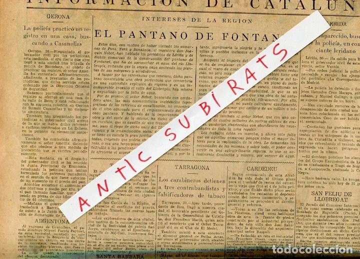 Coleccionismo de revistas y peri&oacute;dicos: PERIODICO 1932 ARGENTONA SALLENT PANTANO DE FONTANET LA GARRIA NAVAS MASNOU SANTA BARBARA CARDEDEU