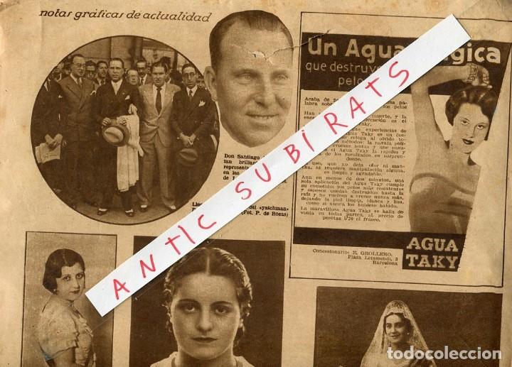 Collection Magazines and Newspapers: PERIODICO 1932 AGUA TAKY GROLLERO SANTIAGO AMAT ATLETA OLIMPICO ESPA&Ntilde;OL EN LOS JUEGOS DE LOS ANGELES