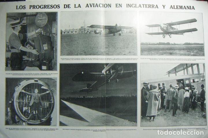 Coleccionismo de Revistas y Peri&oacute;dicos: Pagina central de Mundo Grafico Los Progresos de la aviacion