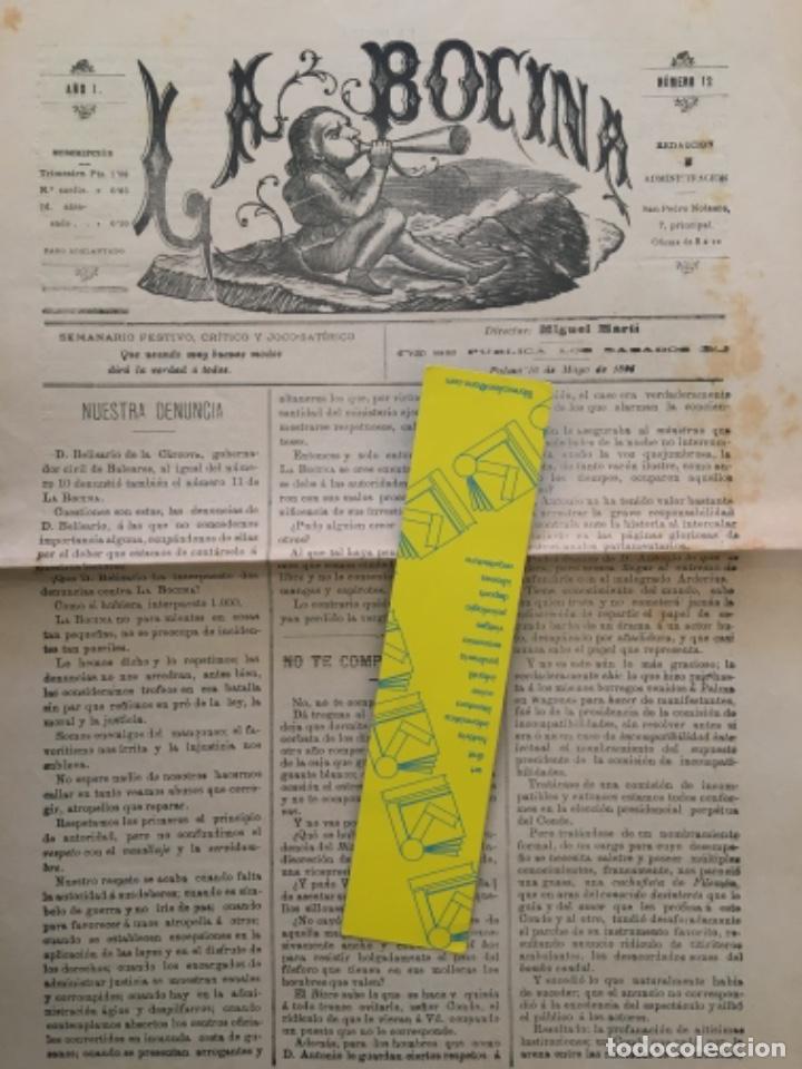 Coleccionismo de Revistas y Peri&oacute;dicos: SEMANARIO FESTIVO CRITICO Y JOCO SATIRICO LA BOCINA, PALMA MALLORCA, 1896, NUMERO 12