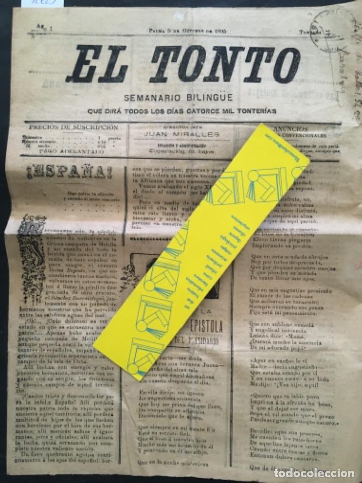 Coleccionismo de Revistas y Peri&oacute;dicos: SEMANARIO BILINGUE EL TONTO, PALMA MALLORCA, 1895, NUMERO 12