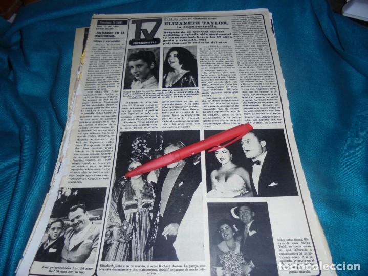 Coleccionismo de Revistas y Peri&oacute;dicos: RECORTE : ELIZABETH TAYLOR. SEMANA, JULIO 1979 (#)
