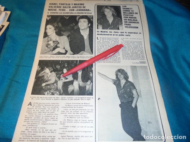 Coleccionismo de Revistas y Peri&oacute;dicos: RECORTE : ISABEL PANTOJA Y MAXIMO VALVERDE. LEIF GARRETT. SEMANA, MARZO 1980 (#)